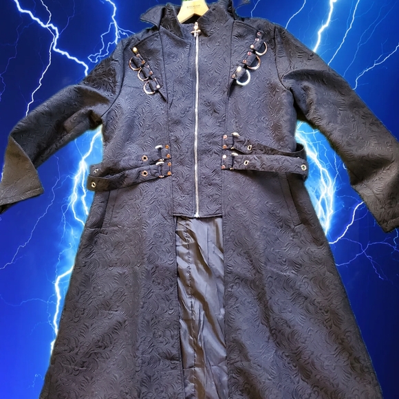 COPY - Mens Fashion Medieval  Gothic Coat - Picture 4 of 12